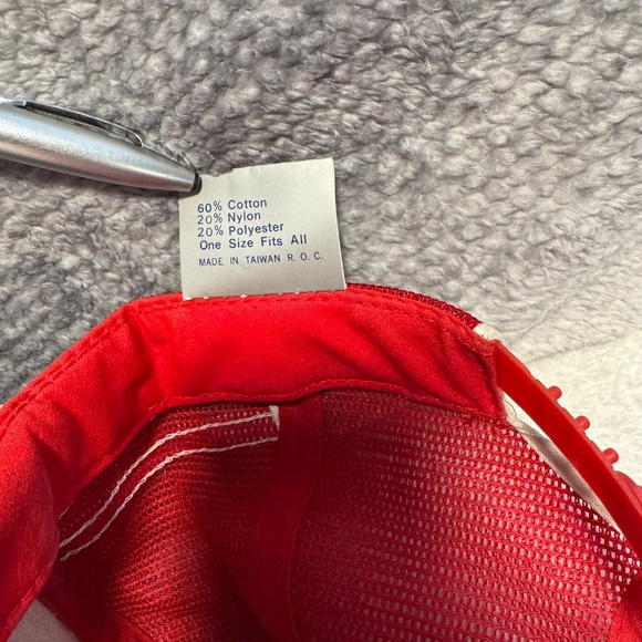 Nebraska Huskers Trucker Snapback Cap Red with 3 White Stripes - Picture 5 of 5